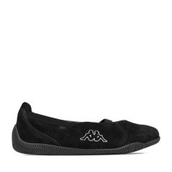 Baleriny Kappa. Czarne baleriny Kappa, bez wzorów, bez obcasa. Za 179.99 zł.