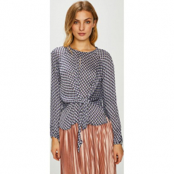 Pepe Jeans - Bluzka Balbina. Fioletowe bluzki Pepe Jeans, m, bez wzorów, z jeansu, casualowe, bez kołnierzyka, bez ramiączek. W wyprzedaży za 219.90 zł.