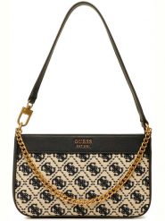 Guess Torebka w kolorze beżowo-czarnym - 22 x 13 x 4 cm rozmiar: onesize. Brązowe torby na ramię Guess, z aplikacjami, z materiału, na ramię, bez dodatków. Za 334.60 zł.
