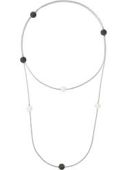 Mitzuko Srebrny naszyjnik "Prestige" z perłami rozmiar: 120 cm. Białe naszyjniki Mitzuko, z kryształem, srebrne. Za 448.99 zł.