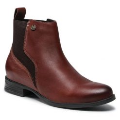 Sztyblety Lasocki. Brązowe botki Lasocki, bez wzorów, bez obcasa, na płaskiej podeszwie, bez zapięcia. Za 137.99 zł.