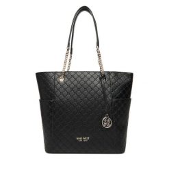 Torebka Nine West. Czarne shopper Nine West, bez wzorów, bez dodatków. Za 269.99 zł.