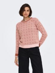 JDY Sweter w kolorze łososiowym rozmiar: XL. Pomarańczowe swetry JDY, xl, bez wzorów, bez ramiączek. Za 129.95 zł.