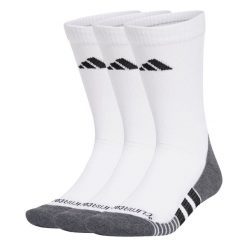 Skarpety Performance CLIMACOOL Cushioned Crew 3 Pairs. Białe skarpety Adidas, bez wzorów, z materiału. Za 79.95 zł.