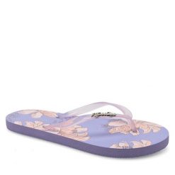 Japonki DeeZee. Fioletowe klapki DeeZee, bez wzorów, bez obcasa. Za 29.99 zł.