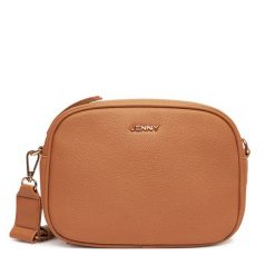 Torebka JENNY. Brązowe listonoszki Jenny, bez wzorów, bez dodatków. Za 109.99 zł.