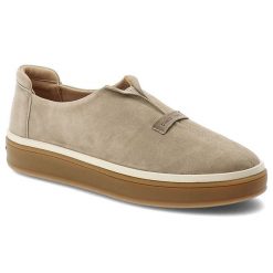 Mokasyny damskie Daniel Lopez, zamszowa cholewka wsuwany fason minimalistyczny design gruba elastyczna podeszwa okrągły nosek,beżowe, TT2D4084. Brązowe mokasyny Daniel Lopez, bez wzorów, z zamszu, z okrągłym noskiem, bez obcasa. Za 289.00 zł.