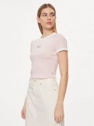 Levi's® T-Shirt Graphic Ringer A3523-0060 Różowy Slim Fit. Czerwone t-shirty m, bez wzorów, z bawełny, bez kołnierzyka, bez ramiączek. Za 79.99 zł.