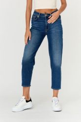 7 FOR ALL MANKIND Granatowe jeansy damskie MALIA LUXE VINTAGE BLUEPRINT, Rozmiar 30. Niebieskie jeansy 7 for all mankind, bez wzorów. W wyprzedaży za 469.99 zł.