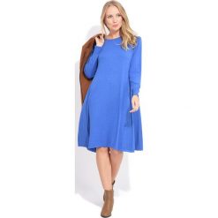 FILLE DU COUTURIER sukienka damska Suzie 36 niebieski. Niebieskie sukienki Fille Du Couturier, bez wzorów, eleganckie, bez kołnierzyka, bez ramiączek. W wyprzedaży za 251.00 zł.