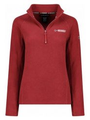 Geographical Norway Bluza polarowa w kolorze czerwonym rozmiar: XL. Czerwone bluzy sportowe Geographical Norway, xl, bez wzorów, z polaru, bez kaptura. Za 54.45 zł.
