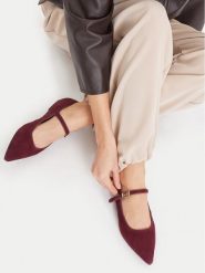 MEXX Baleriny EO-WS1314-01 Bordowy. Czerwone baleriny Mexx, bez wzorów, bez obcasa. Za 299.99 zł.
