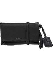 Burkely Skórzana torebka w kolorze czarnym na telefon - 20 x 12 x 3 cm rozmiar: onesize. Czarne torby na ramię Burkely, bez wzorów, z materiału, przez ramię, bez dodatków. Za 184.89 zł.