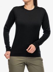 Bluza termoaktywna damska Devold Breeze Plus Merino 200 Shirt. Czarne bluzy Devold, l, bez wzorów, z materiału, bez kaptura. Za 472.99 zł.