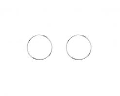 Kolczyki srebrne - koła, 33 mm. Szare kolczyki Apart, srebrne. Za 169.00 zł.