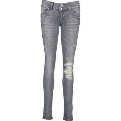 Dżinsy "Julita X" - Skinny fit - w kolorze szarym. Szare jeansy Denim Special, l, z aplikacjami. W wyprzedaży za 135.95 zł.