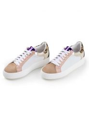 Anna Morellini Skórzane sneakersy "Lassellana" w kolorze beżowo-białym rozmiar: 38. Białe trampki Anna Morellini, bez wzorów, bez zapięcia. Za 333.81 zł.