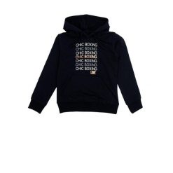 Bluza z kaptur na co dzień na siłownię. Czarne bluzy LEONE 1947 APPAREL, bez wzorów, z bawełny, bez kaptura. W wyprzedaży za 101.80 zł.