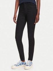 Guess Jeansy W6YA46 D1540 Czarny Skinny Fit. Czarne jeansy Guess, z aplikacjami. Za 434.99 zł.