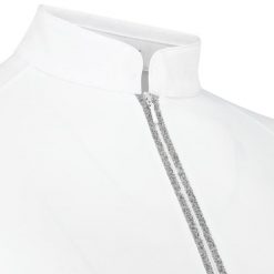 Damska koszula konkursowa z długim rękawem na zamek Kentucky Horsewear Classic. Białe koszule KENTUCKY HORSEWEAR, s, bez wzorów, z materiału, eleganckie, bez kołnierzyka, bez ramiączek. Za 487.50 zł.
