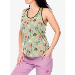 Top wspinaczkowy damski La Sportiva Botanic Tank. Zielone koszulki sportowe La Sportiva, bez wzorów, bez ramiączek. Za 172.99 zł.