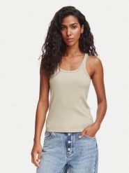 BOSS Top C_Epetite 50554664 Zielony jasny Slim Fit. Zielone topy Boss, m, bez wzorów, z bawełny, bez kołnierzyka, bez ramiączek. Za 229.99 zł.