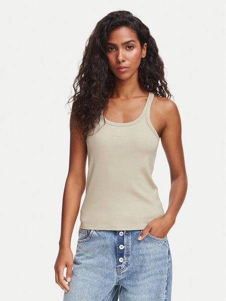 BOSS Top C_Epetite 50554664 Zielony jasny Slim Fit. Zielone topy Boss, l, bez wzorów, z bawełny, bez kołnierzyka, bez ramiączek. Za 206.99 zł.