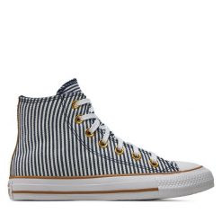 Trampki Converse. Niebieskie trampki Converse, bez wzorów, bez zapięcia. Za 229.99 zł.