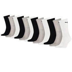 Skarpety sportowe Puma – 12 par – czarno-biało-szare. Czarne skarpety Puma, bez wzorów, z bawełny. W wyprzedaży za 216.78 zł.