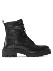 Geox Trapery D Iridea C D16HRC 00043 C9999 Czarny. Czarne trapery i śniegowce Geox, ze skóry. Za 619.99 zł.