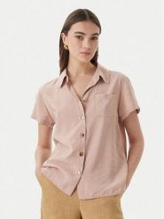 Marella Koszula Apice 2613111164 Różowy Regular Fit. Czerwone koszule Marella, bez wzorów, z wiskozy, bez kołnierzyka, bez ramiączek. Za 749.99 zł.