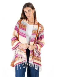 Isla Bonita by SIGRIS Kardigan w kolorze kremowo-jasnobrązowym rozmiar: onesize. Brązowe kardigany Isla Bonita by SIGRIS, bez wzorów, z bawełny. Za 180.49 zł.