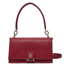 Torebka Tommy Hilfiger. Czerwone torebki klasyczne TOMMY HILFIGER, bez wzorów, bez dodatków. Za 349.99 zł.