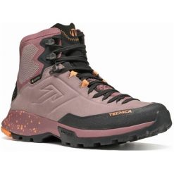 Buty turystyczne damskie Tecnica Forge Hike Mid GTX. Czerwone trekkingi TECNICA, z materiału, trekkingowe. Za 561.98 zł.