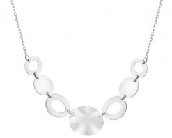 Naszyjnik srebrny - koła. Szare naszyjniki Apart, srebrne. Za 499.00 zł.