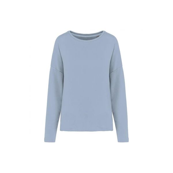 Bluza damska Kariban Loose. Niebieskie bluzy KARIBAN, m, bez wzorów, z bawełny, bez kaptura. Za 145.50 zł.