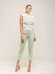 Tantra Spodnie chino w kolorze zielonym rozmiar: M. Zielone spodnie materiałowe Tantra, na co dzień, m, bez wzorów. Za 116.95 zł.