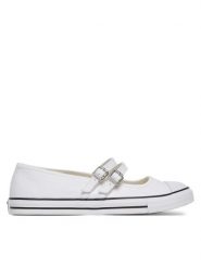Converse Baleriny Chuck Taylor All Star Dainty Mary Jane A11552C Biały. Białe baleriny Converse, bez wzorów, z materiału, bez obcasa. Za 209.99 zł.