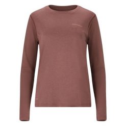 Koszulka do biegania damska Endurance Maje Melange L/S. Brązowe bluzki ENDURANCE, l, bez wzorów, sportowe, bez kołnierzyka, bez ramiączek. Za 119.99 zł.