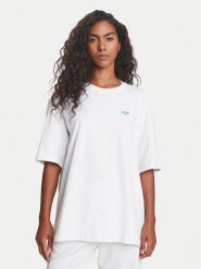 Adidas T-Shirt Retro Tennis Boyfriend JW0226 Biały Oversize. Białe t-shirty Adidas, s, bez wzorów, z bawełny, bez kołnierzyka, bez ramiączek. Za 149.99 zł.