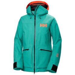 Damska kurtka turystyczna Helly Hansen Powderqueen 3.0. Zielone kurtki narciarskie Helly Hansen, bez wzorów, bez kaptura, narciarskie. W wyprzedaży za 1,660.55 zł.