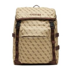 Plecak Guess. Brązowe plecaki Guess, z aplikacjami. Za 439.99 zł.