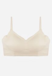 Jasnobeżowy Elastyczny Biustonosz Bezszwowy Bez Fiszbin Edaelia. Brązowe biustonosze Renee, bez wzorów, z jeansu. Za 29.99 zł.