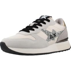 Buty SUN68 STARGIRL GLITTER LOGO Biały. Białe trekkingi SUN68, ze skóry, na fitness i siłownię. Za 323.99 zł.