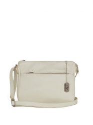 Anna Morellini Skórzana torebka "Orlanda" w kolorze kremowym - 29 x 23 x 12 cm rozmiar: onesize. Brązowe torby na ramię Anna Morellini, bez wzorów, z materiału, na ramię, bez dodatków. Za 260.99 zł.