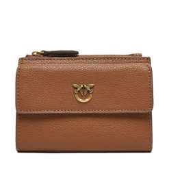 Duży Portfel Damski PINKO. Brązowe portfele Pinko, bez wzorów. Za 749.99 zł.