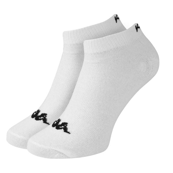 Skarpety sportowe Kappa 3Pack 302RX40. Białe skarpety Kappa, bez wzorów, z materiału. Za 9.99 zł.