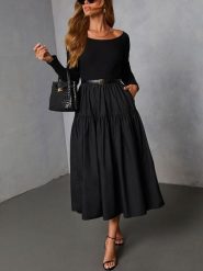 LA Angels Sukienka w kolorze czarnym rozmiar: M. Czarne sukienki LA Angels, m, bez wzorów, bez kołnierzyka, bez ramiączek, maxi. Za 236.95 zł.