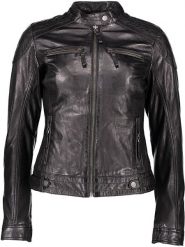 7eleven Skórzana kurtka "Sarra" w kolorze czarnym rozmiar: XXL. Czarne kurtki 7eleven, xxl, bez wzorów, z materiału, bez kaptura. Za 416.77 zł.