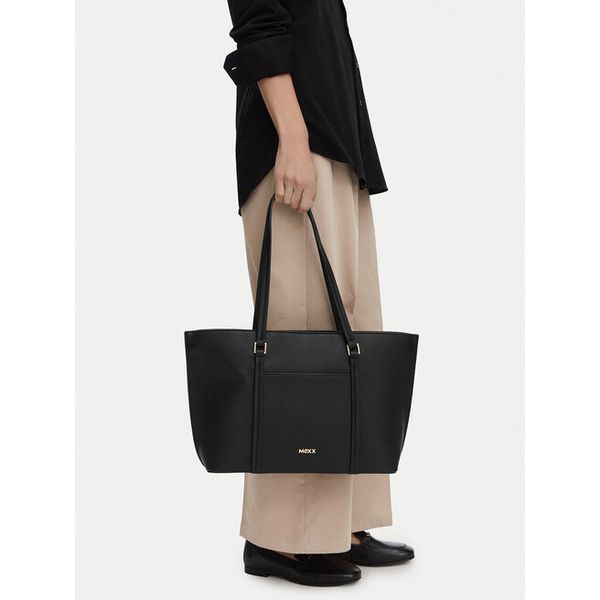 Torebka MEXX. Czarne shopper Mexx, bez wzorów, bez dodatków. Za 249.99 zł.